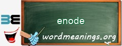 WordMeaning blackboard for enode